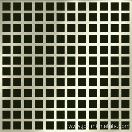 Square hole perforated metal